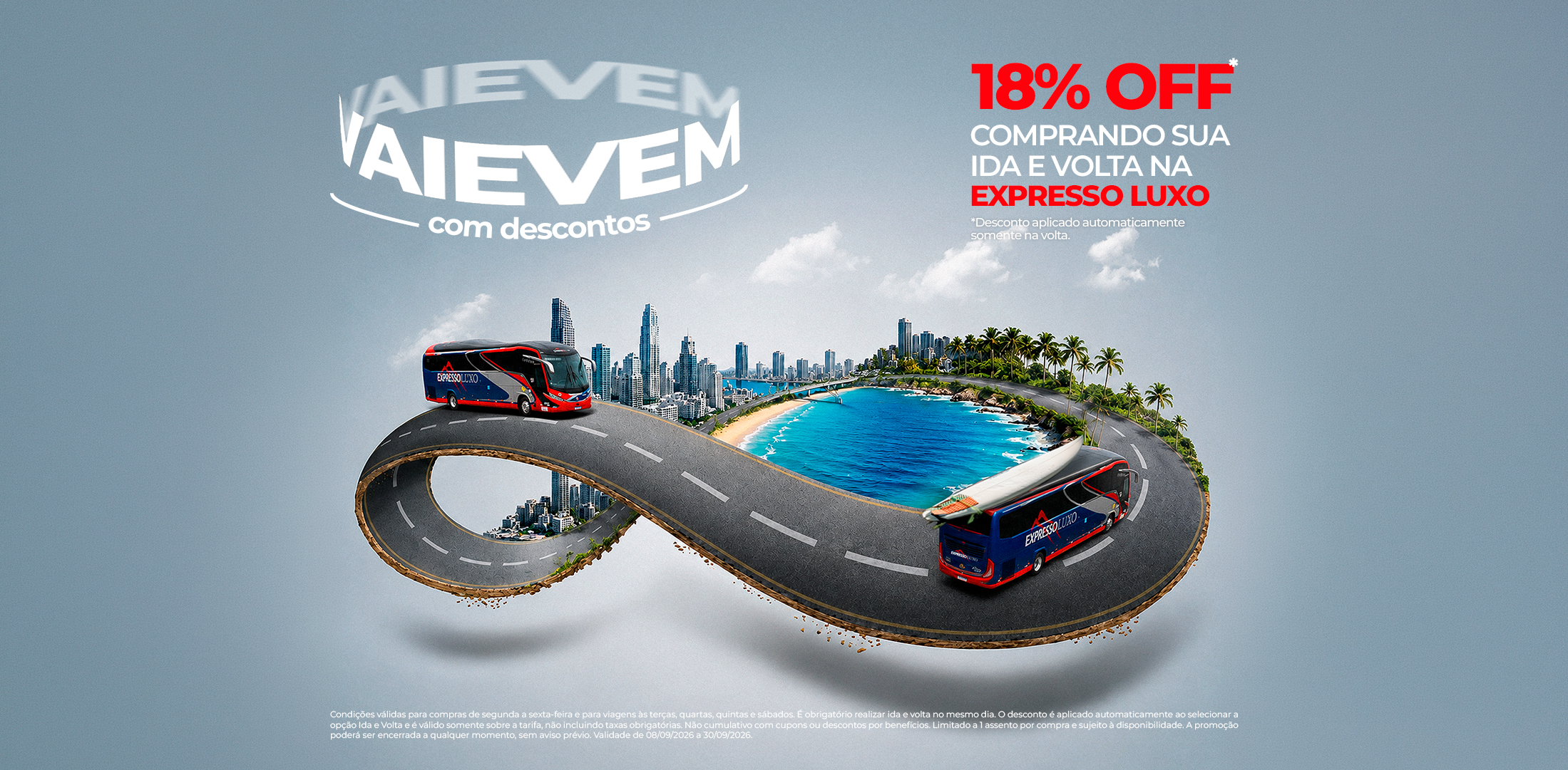 Campanha Vai e Vem com 18% de desconto na ida e volta