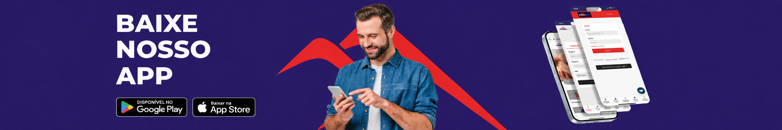 Baixe nosso App Expresso Luxo disponível no Google Play e App Store.